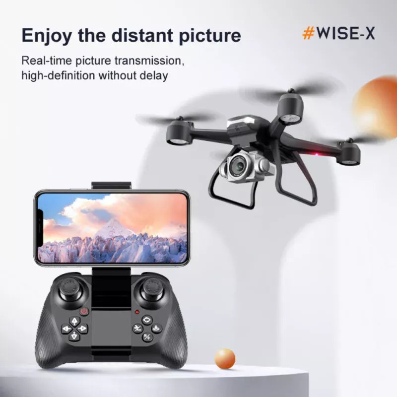 V14 Professional Drone 6K HD Dual Camera WiFi FPV Portable RC Quadcopter - 2 Batteries