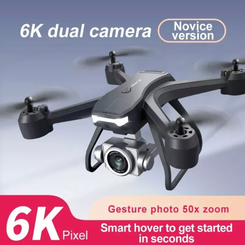V14 Professional Drone 6K HD Dual Camera WiFi FPV Portable RC Quadcopter - 2 Batteries